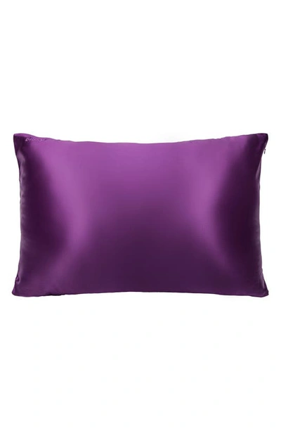 Blissy Mulberry Silk Pillowcase In Royal Purple