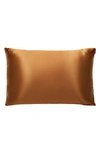 Blissy Mulberry Silk Pillowcase In Bronze
