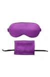 Blissy Silk Sleep Mask In Royal Purple