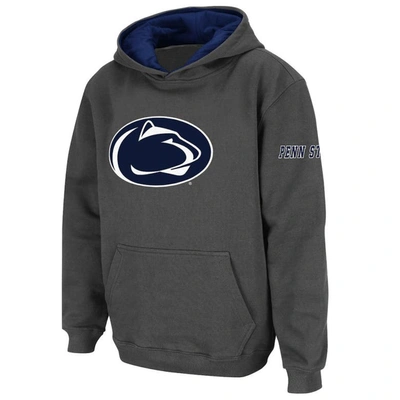 Stadium Athletic Kids' Youth  Charcoal Penn State Nittany Lions Big Logo Pullover Hoodie