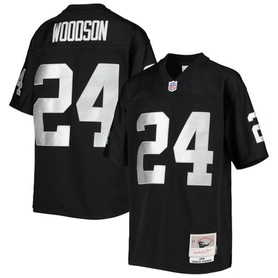 Mitchell & Ness Kids' Youth  Charles Woodson Black Las Vegas Raiders 1998 Legacy Retired Player Jersey