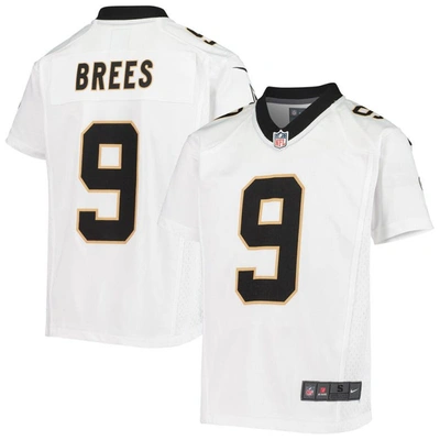 Nike Kids' Youth New Orleans Saints Drew Brees  White Game Jersey
