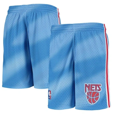 Mitchell & Ness Kids' Youth  Blue New Jersey Nets Hardwood Classics Swingman Shorts