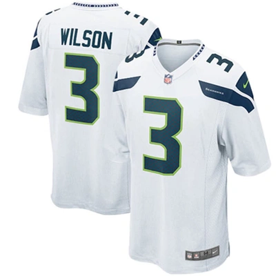 Nike Kids' Youth Seattle Seahawks Russell Wilson  White Game Jersey