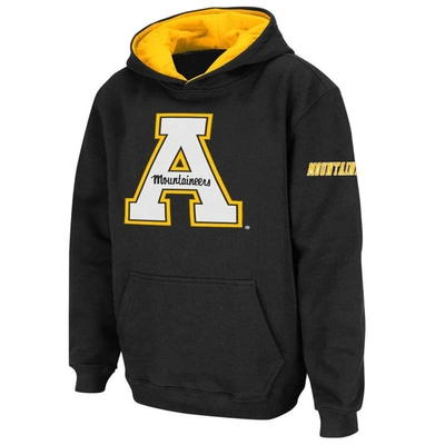 Stadium Athletic Kids' Youth  Black Appalachian State Mountaineers Big Logo Pullover Hoodie