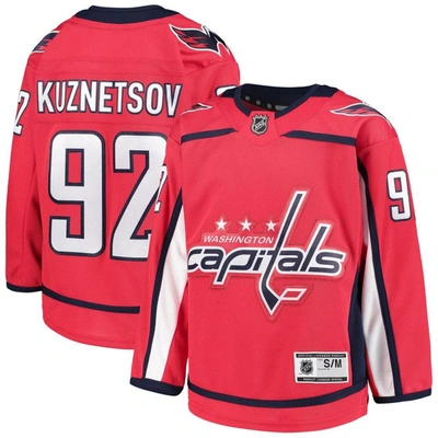 Outerstuff Kids' Youth Evgeny Kuznetsov Red Washington Capitals Home Premier Player Jersey