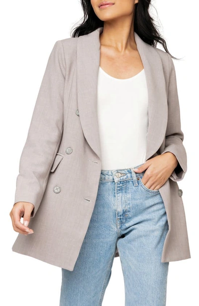 Gibsonlook Double Breasted Blazer In H Grey