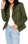 Gibsonlook Moto Jacket In Deep Green