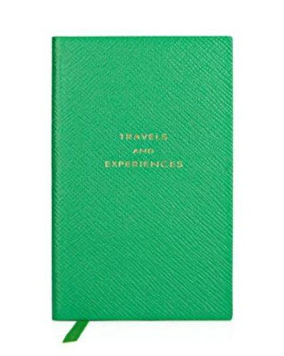 Smythson Travel And Experiences Notebook In Emerald