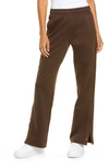 Alo Yoga Courtside Tearaway Snap Pants In Espresso