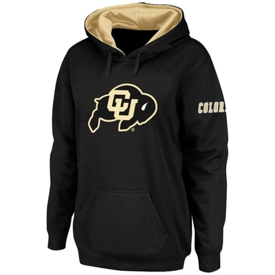 Stadium Athletic Women's Black Colorado Buffaloes Big Logo Pullover Hoodie