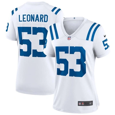 Nike Shaquille Leonard White Indianapolis Colts Game Player Jersey