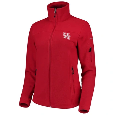 Columbia Women's  Red Houston Cougars Team Give And Go Full-zip Jacket