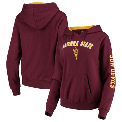 Colosseum Women's Maroon Arizona State Sun Devils Loud And Proud Pullover Hoodie