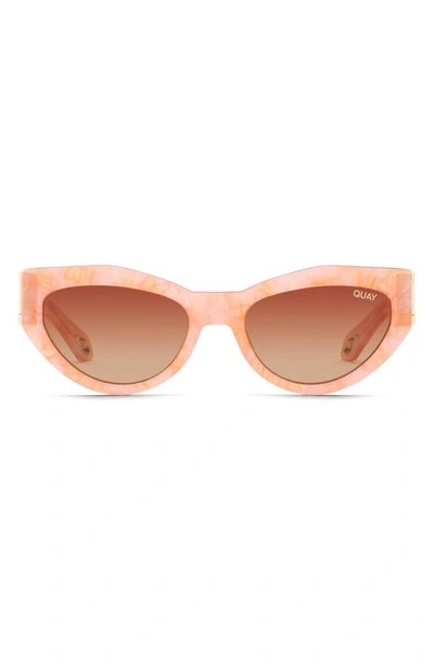 Quay Mad Cute Cat Eye Sunglasses New Quay Mad Cute cat eye sunglasses in orange pearl tortoise  main image 4