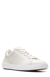 Clarksr Court Lite Sneaker In White Leather