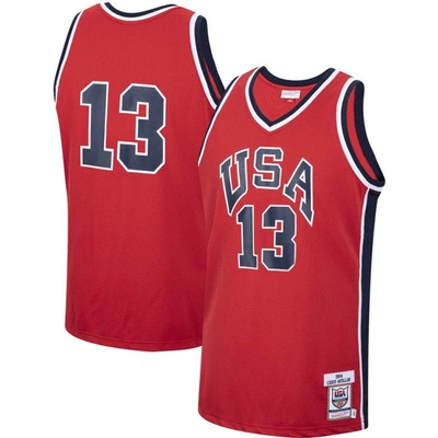 Mitchell & Ness Chris Mullin Red Usa Basketball 1984 Authentic Jersey