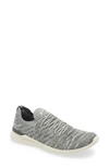 Apl Athletic Propulsion Labs Techloom Wave Hybrid Running Shoe In Grey/ Grey/ White