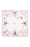 Juliska Country Estate Winter Napkin In White/ Red