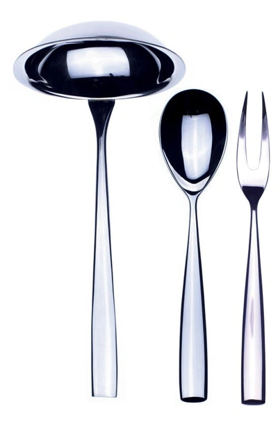 Mepra 3-piece Serving Set In Stainless Steel Set 1