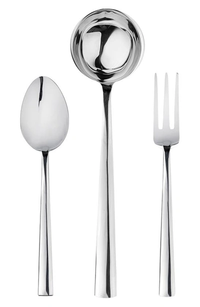 Mepra 3-piece Serving Set In Stainless Steel Set 2