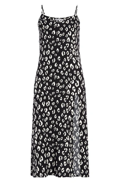 Reformation Crimini Slipdress In Black Cat