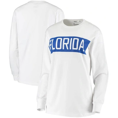 Pressbox White Florida Gators Big Block Whiteout Long Sleeve T-shirt