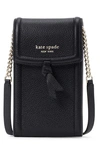 Kate Spade New York Knott North & South Phone Crossbody Bag In Black