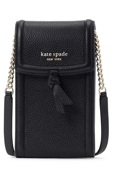Kate Spade New York Knott North & South Phone Crossbody Bag In Black