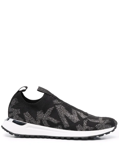 Michael Kors Logo Print Sneakers - White