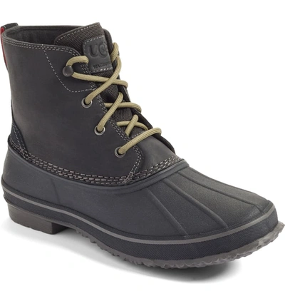 Ugg Men's Zetik Waterproof Leather Duck Boots In Black