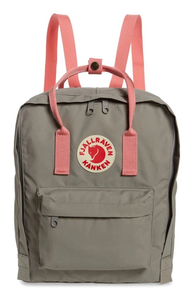 Fjall Raven Kånken Water Resistant Backpack In Fog/ Pink