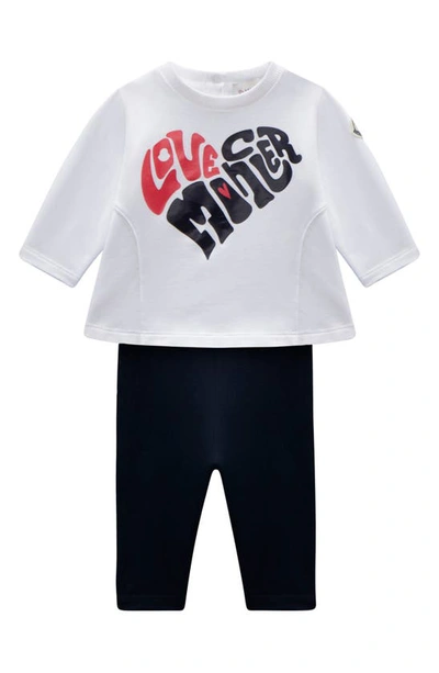 Moncler Kids' Baby's & Little Girl's Knitwear 2-piece Set In White