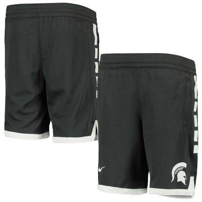 Nike Kids' Youth  Anthracite Michigan State Spartans Elite Performance Shorts