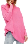 Free People Ottoman Slouchy Tunic In Electric Pink