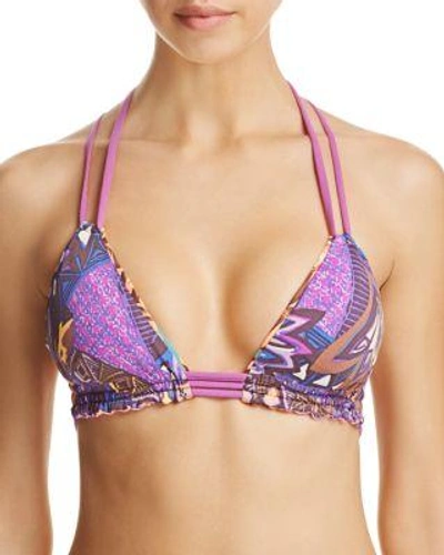Maaji Blazin Winds Reversible Triangle Bikini Top In Multi