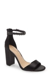 Jewel Badgley Mischka Badgley Mischka Collection Louise Ankle Strap Sandal In Black