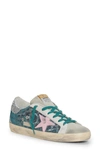 Golden Goose Super-star Low Top Sneaker In Purple Black Leo/ Ice/ Pink