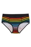 Tomboyx Hipster Briefs In Progress Pride Stripe