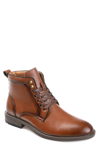 Vance Co. Langford Vegan Leather Ankle Boot In Brown