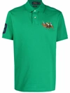 Polo Ralph Lauren Triple-pony Embroidered Cotton Polo Shirt In Cruise Green