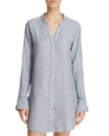 Ugg Vivian Striped Sleepshirt In Geyser