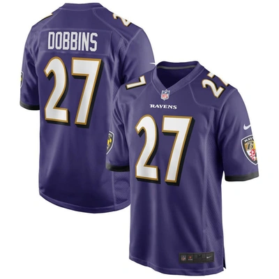Nike J.k. Dobbins Purple Baltimore Ravens Game Jersey