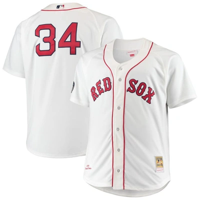 Mitchell & Ness David Ortiz White Boston Red Sox Big & Tall Home Authentic Player Jersey