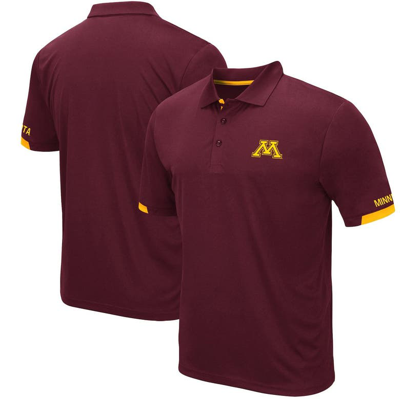 Colosseum Men's  Maroon Minnesota Golden Gophers Logo Santry Polo Shirt