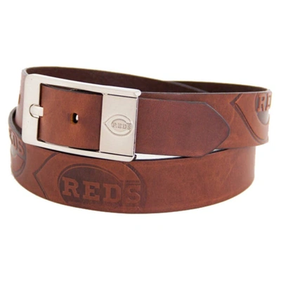 Eagles Wings Brown Cincinnati Reds Brandish Leather Belt