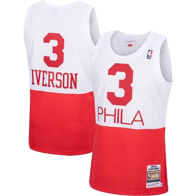 Mitchell & Ness Allen Iverson White Philadelphia 76ers 2003/04 Hardwood Classics Authentic Jersey