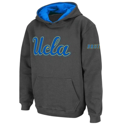Stadium Athletic Kids' Youth  Charcoal Ucla Bruins Big Logo Pullover Hoodie