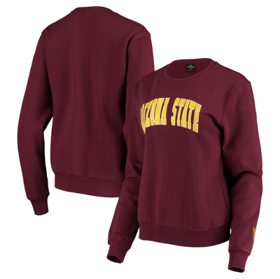 Colosseum Women's Maroon Arizona State Sun Devils Campanile Pullover Sweatshirt