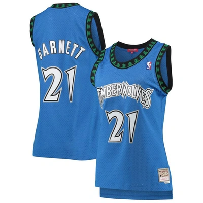 Mitchell & Ness Kevin Garnett Blue Minnesota Timberwolves  Hardwood Classics Swingman Jersey